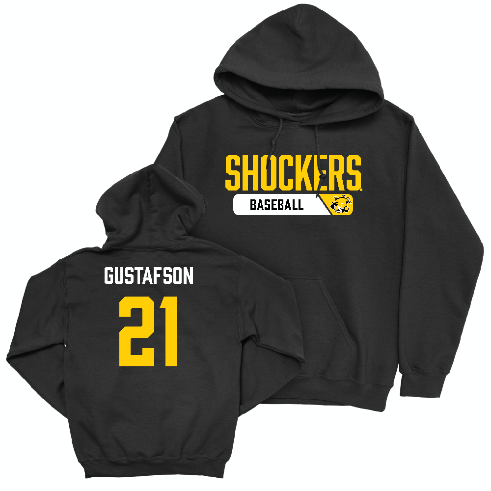 Wichita State Baseball Black Staple Hoodie  - Jaden Gustafson