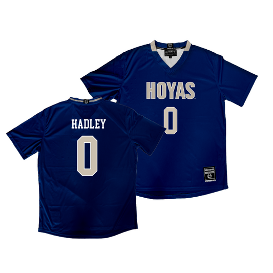 Georgetown Women's Soccer Navy Jersey - Alexa Hadley