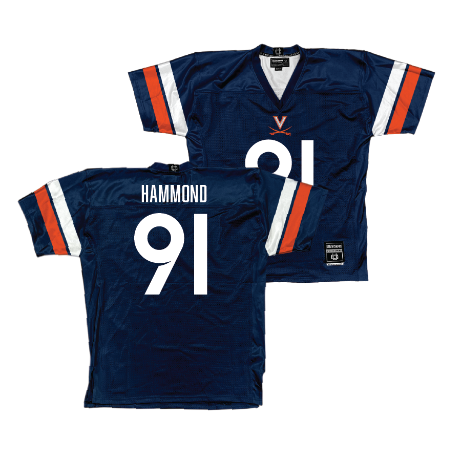 UVA Football Navy Jersey - Jason Hammond | #91