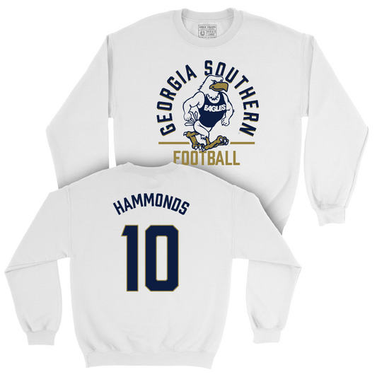 Georgia Southern Football White Classic Crew  - Jacob Hammonds