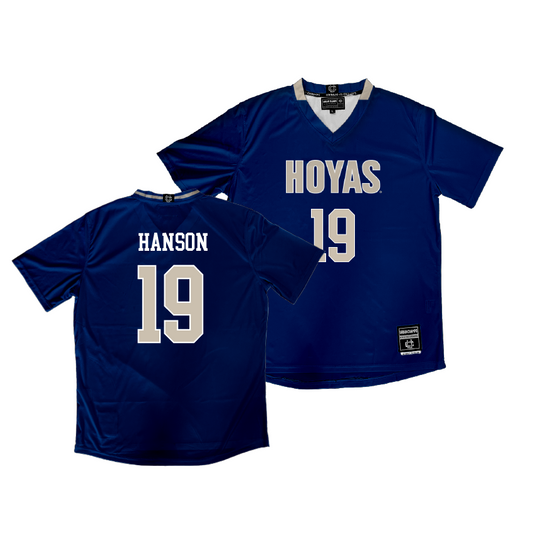 Georgetown Women's Soccer Navy Jersey - Kaya Hanson