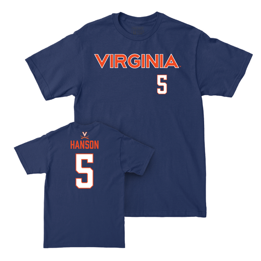 Virginia Baseball Navy Sideline Tee  - Luke Hanson