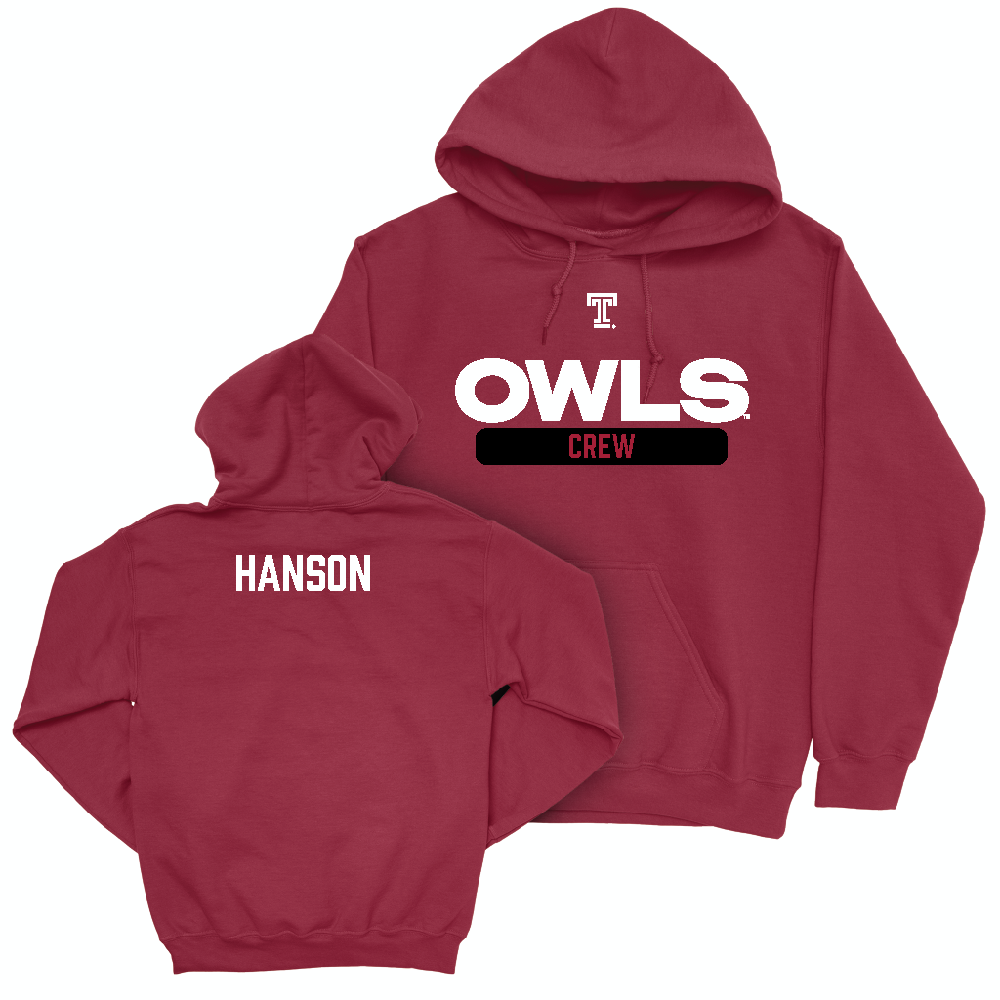 Temple Men's Crew Cherry Staple Hoodie - Jack Hanson