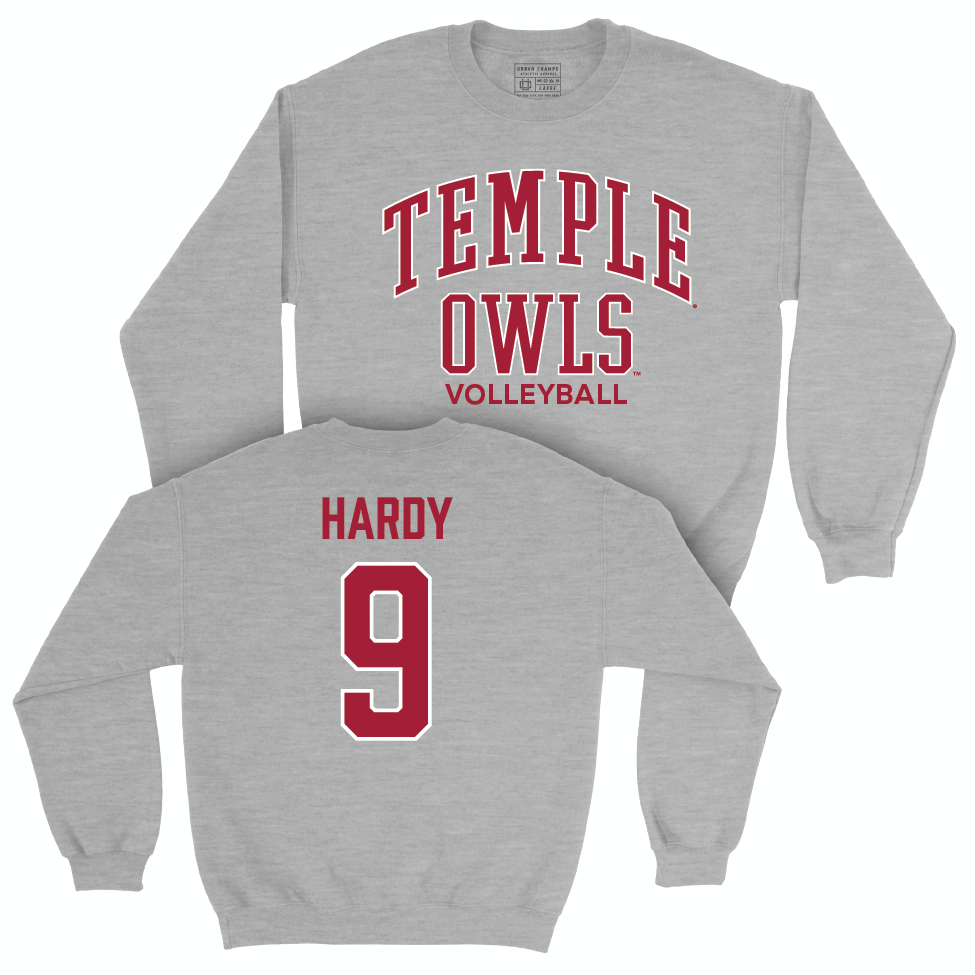 Temple Women's Volleyball Sport Grey Classic Crew  - Sofia Hardy