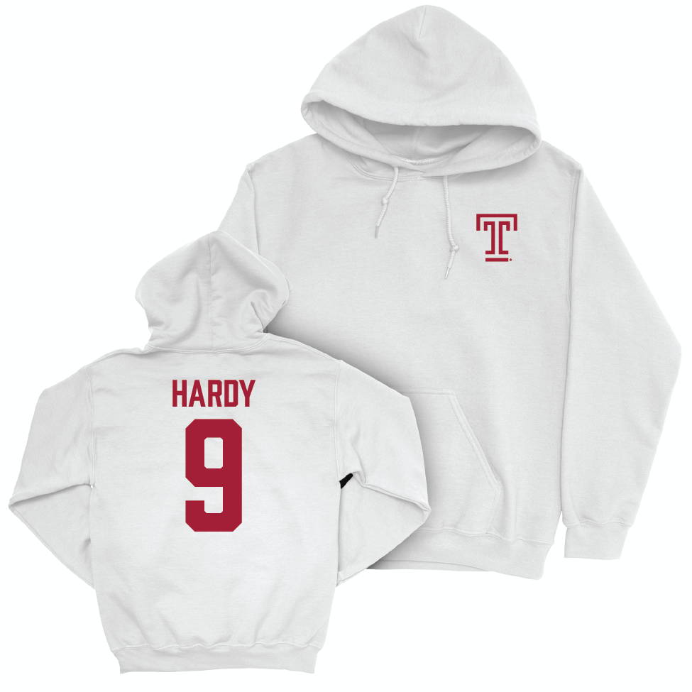 Temple Women's Volleyball White Logo Hoodie  - Sofia Hardy