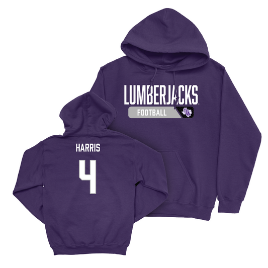 SFA Football Purple Staple Hoodie   - Kylon Harris