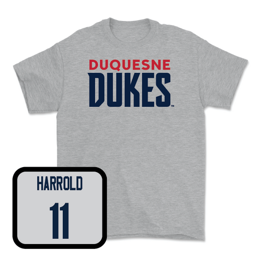 Duquesne Football Sport Grey Lock Tee - Garrett Harrold