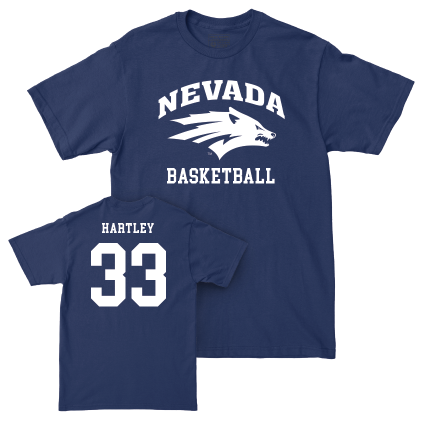 Nevada Women's Basketball Navy Staple Tee  - Hannah Hartley