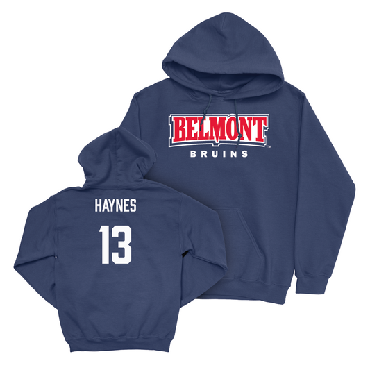 Belmont Men's Basketball Navy Belmont Hoodie  - Cooper Haynes