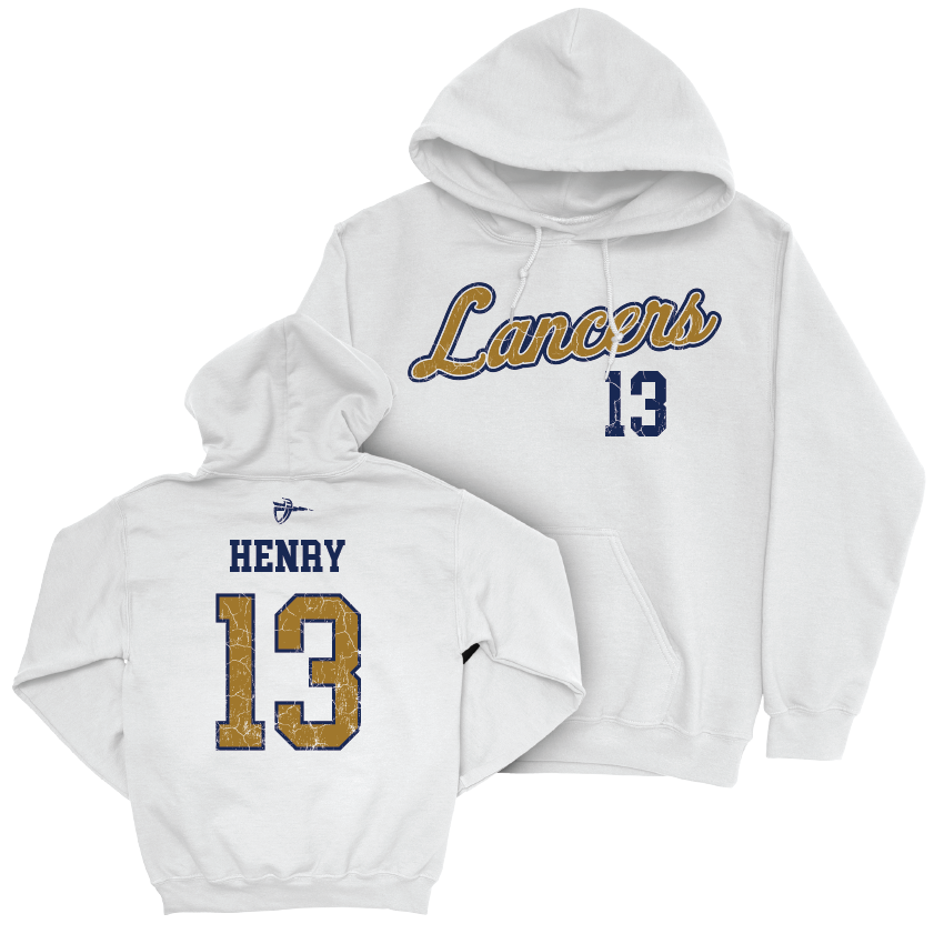 CBU Stunt White Script Hoodie   - Bailee Henry