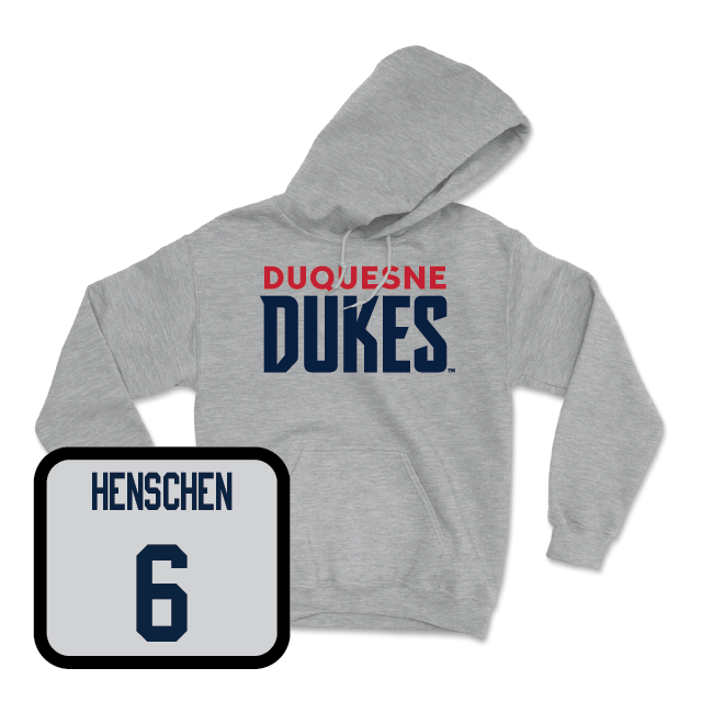 Duquesne Women's Volleyball Sport Grey Lock Hoodie - Carsyn Henschen