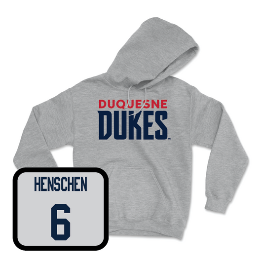 Duquesne Women's Volleyball Sport Grey Lock Hoodie - Carsyn Henschen