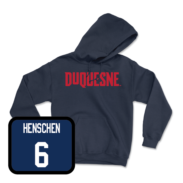 Duquesne Women's Volleyball Navy Duquesne Hoodie - Carsyn Henschen