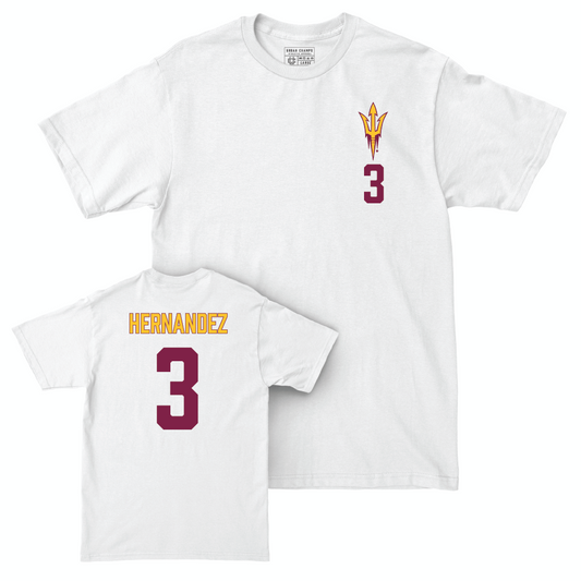 Arizona State Baseball White Logo Comfort Colors Tee - Jonathon Hernandez