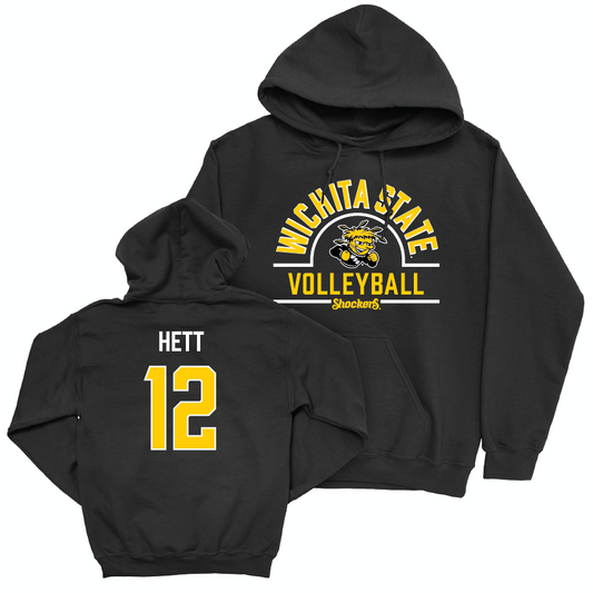 Wichita State Women's Volleyball Black Arch Hoodie  - Grace Hett