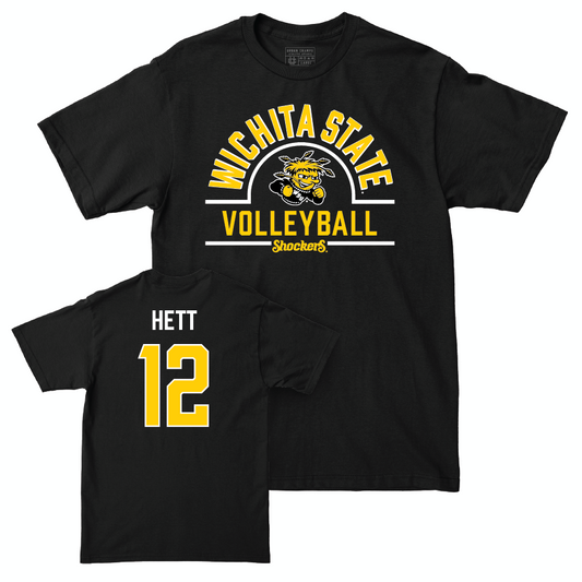 Wichita State Women's Volleyball Black Arch Tee  - Grace Hett