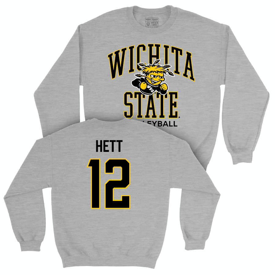 Wichita State Women's Volleyball Sport Grey Classic Crew  - Grace Hett