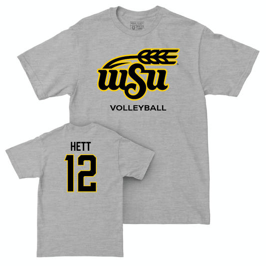 Wichita State Women's Volleyball Sport Grey Stacked Tee  - Grace Hett