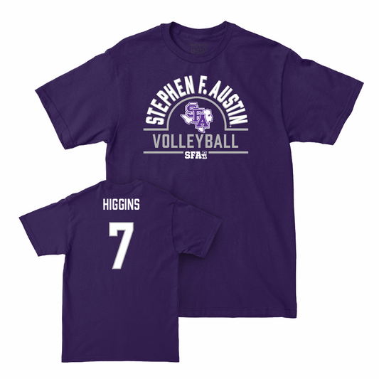 SFA Women's Beach Volleyball Purple Arch Tee  - Lexie Higgins