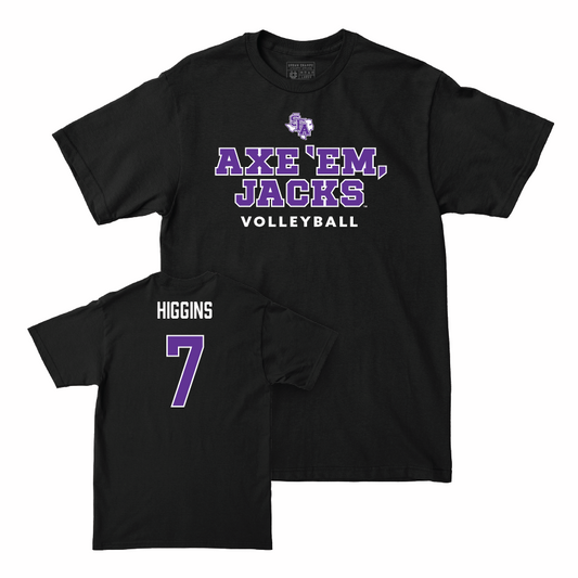 SFA Women's Beach Volleyball Black Axe 'Em Tee  - Lexie Higgins