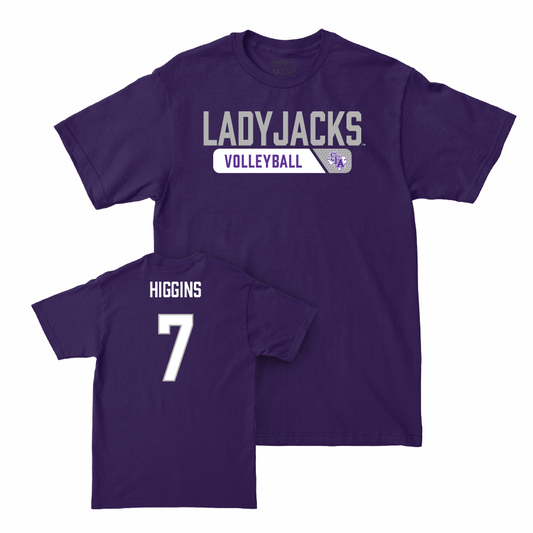 SFA Women's Beach Volleyball Purple Staple Tee  - Lexie Higgins