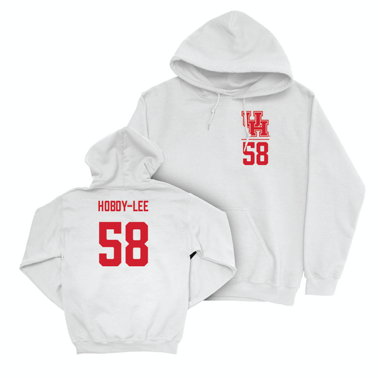 Houston Football White Logo Hoodie  - Shamar Hobdy-lee