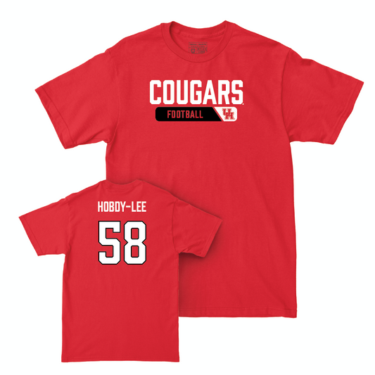 Houston Football Red Staple Tee  - Shamar Hobdy-lee