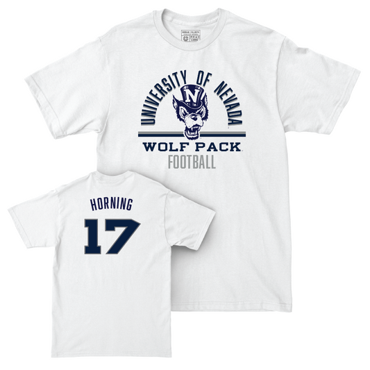 Nevada Football White Classic Comfort Colors Tee    - Baylor Horning