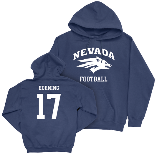 Nevada Football Navy Staple Hoodie    - Baylor Horning