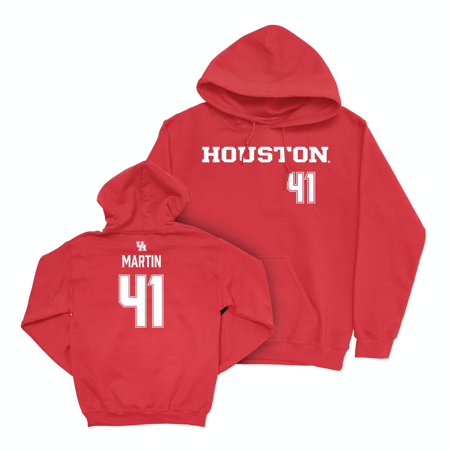 Houston Football Red Sideline Hoodie - Jack Martin Small