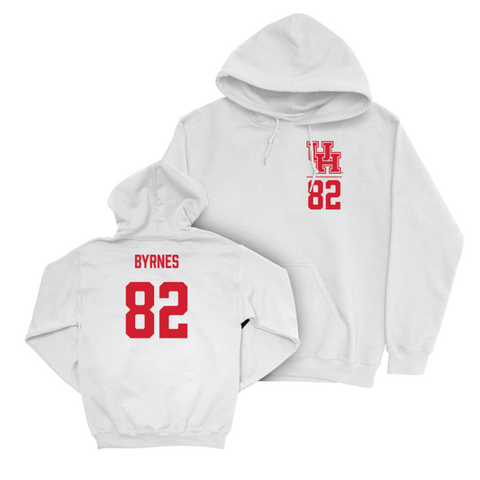 Houston Football White Logo Hoodie - Matt Byrnes Small