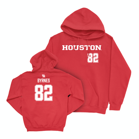 Houston Football Red Sideline Hoodie - Matt Byrnes Small