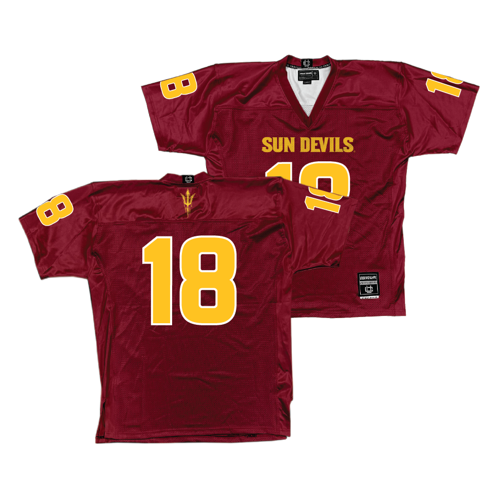 Arizona State Football Maroon Jersey - Martell Hughes