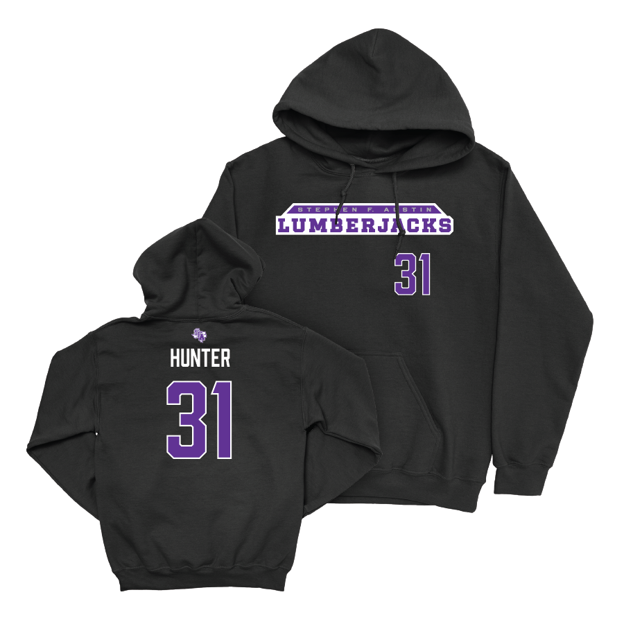 SFA Football Black Lumberjacks Hoodie   - Jalon Hunter