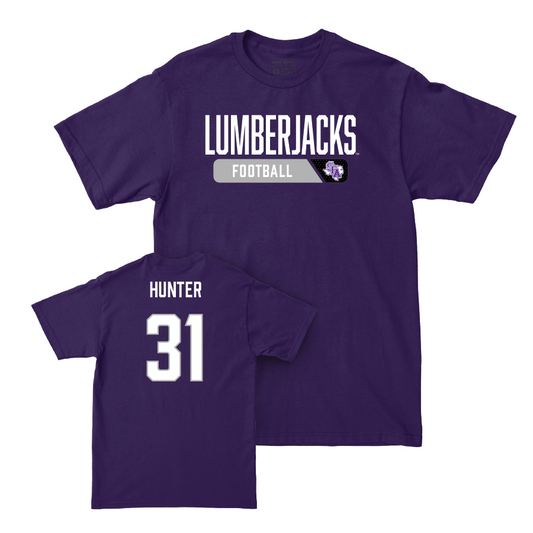 SFA Football Purple Staple Tee   - Jalon Hunter