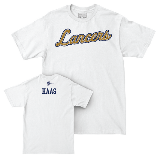 CBU Wrestling White Script Comfort Colors Tee  - Nathan Haas