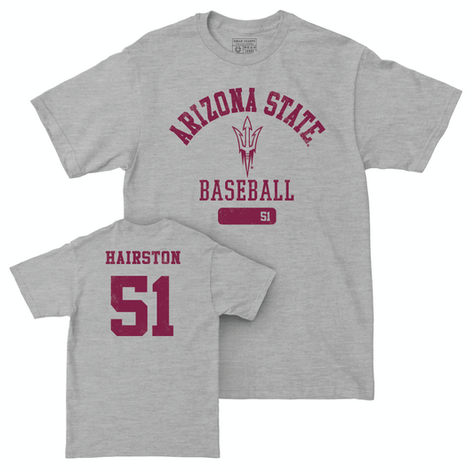 Arizona State Baseball Sport Grey Varsity Tee - Landon Hairston