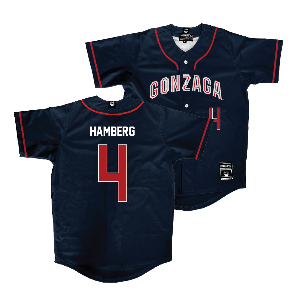 Gonzaga Baseball Navy Jersey - Jordan Hamberg | #4