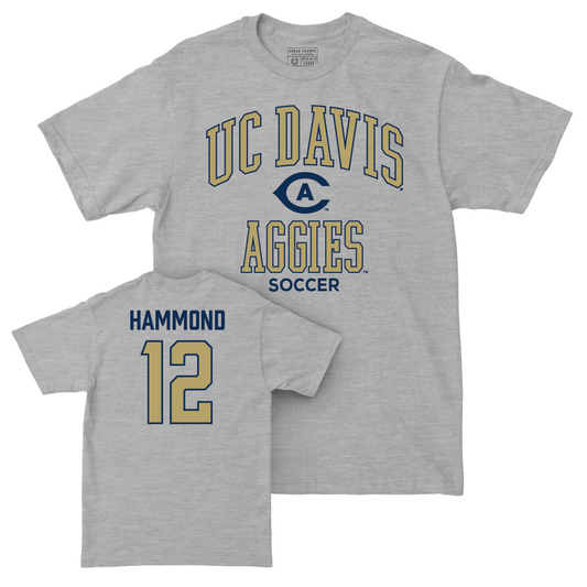 UC Davis Men's Soccer Sport Grey Classic Tee - Carson Hammond | #12