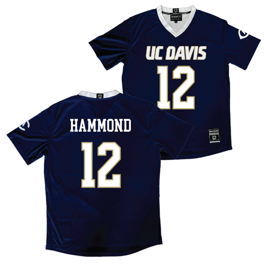 UC Davis Men's Navy Soccer Jersey - Carson Hammond