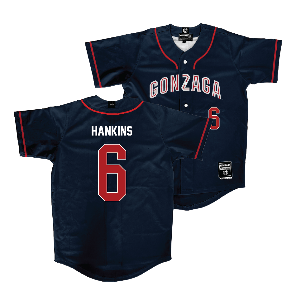 Gonzaga Baseball Navy Jersey - Josh Hankins | #6