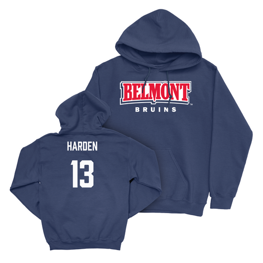 Belmont Baseball Navy Belmont Hoodie   - Ethan Harden