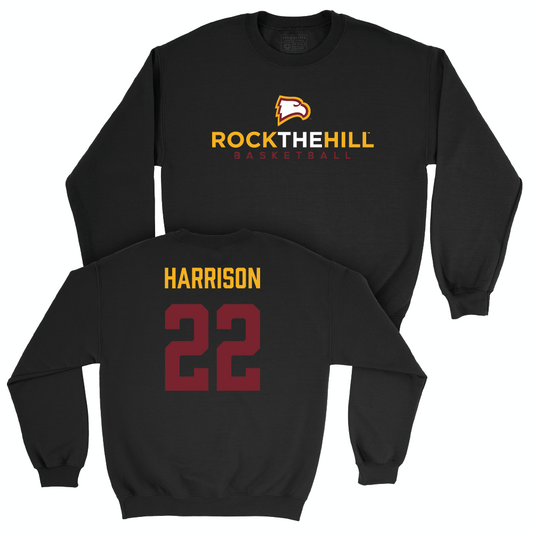 Winthrop Men's Basketball Black Club Crew - Henry Harrison