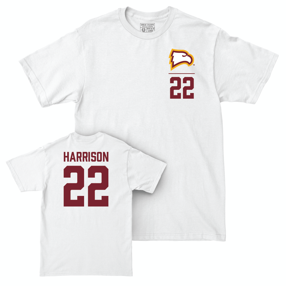 Winthrop Men's Basketball White Logo Comfort Colors Tee - Henry Harrison