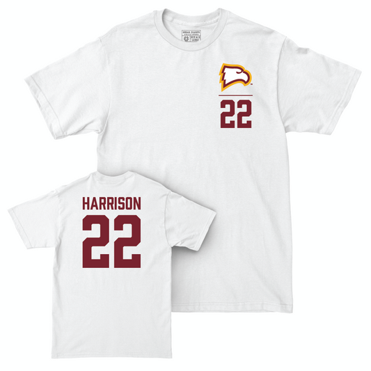 Winthrop Men's Basketball White Logo Comfort Colors Tee - Henry Harrison