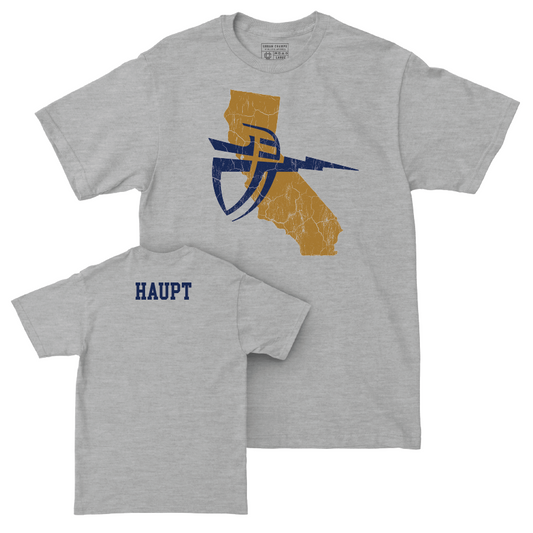 CBU Women's Cheerleading Sport Grey State Tee  - Kendal Haupt