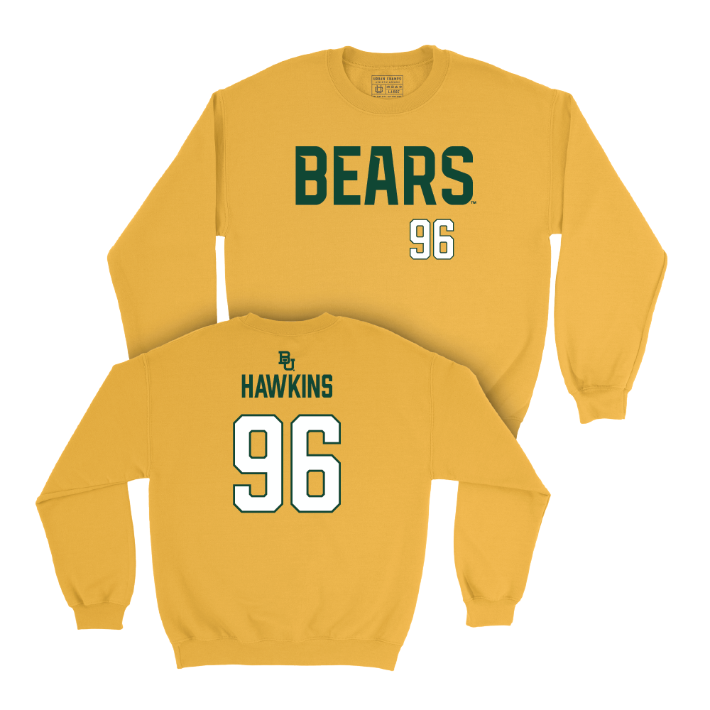 Baylor Football Gold Bears Crew  - Connor Hawkins