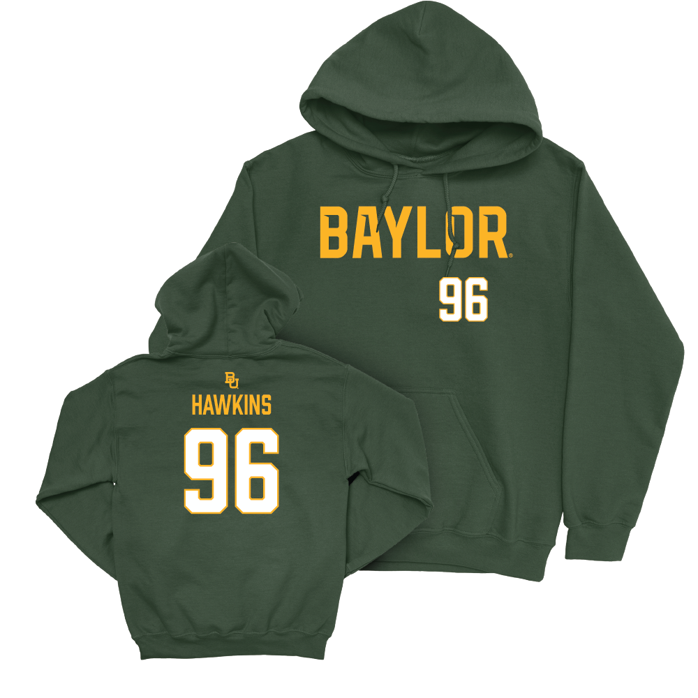 Baylor Football Green Wordmark Hoodie  - Connor Hawkins