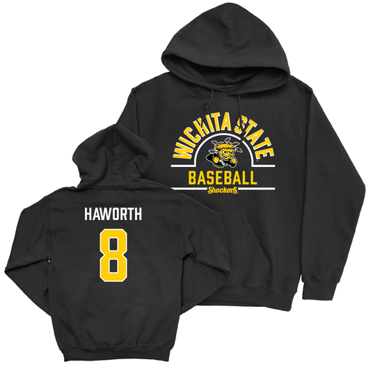 Wichita State Baseball Black Arch Hoodie - Lane Haworth