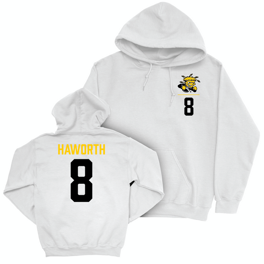 Wichita State Baseball White Logo Hoodie - Lane Haworth